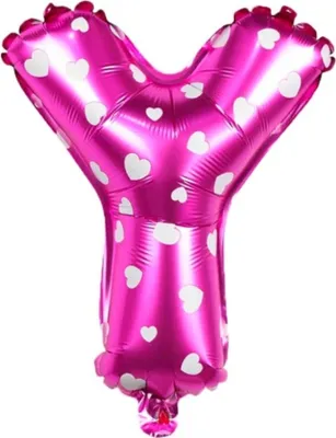 Produktbild von Buchstaben Luftballon 40CM Folienballon Rosa Y