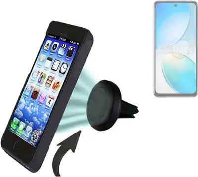 Produktbild von K-S-Trade Kompatibel mit Infinix Hot 12 Auto Handy Halterung KFZ Halter Lüftungsgitterhalterung Air Vent mount Smartphone Halter