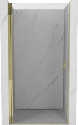 Image de Mexen Mist-B Porte de cabine de douche pivotante 95 cm, transparente, dorée - 8A2-095-000-50-00