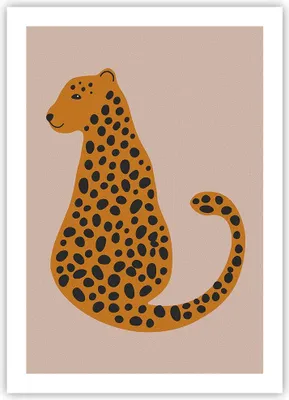 Produktbild von Poster - Poster ohne Rahmen - Panther Grafik Leopard - 50x70 cm - Wand Bild - Wanddeko - Wandbilder - Kunstposter - Wandposter - Bilder - Kunstdruck - Wanddekoration - Wandbild - P2XPA50x70-4893