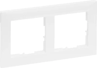 Produktbild von Legrand 765172 SEANO 2-fach Rahmen in der Farbausführung Ultraweiß