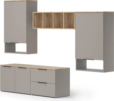 Produktbild von Wohnwand Vicco Wido Greige 5 Teile, Model 57460