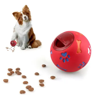 Hundepuzzle-Futterspielzeug, interaktiver Leckerli-Ball für Welpen