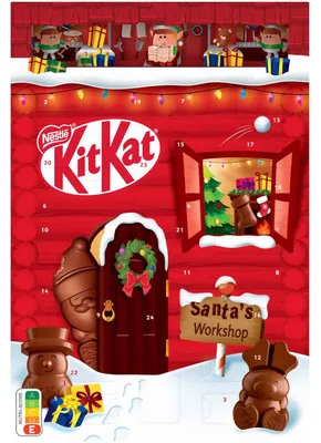 Immagine prodotto di Calendario dell'Avvento KitKat con 24 cioccolatini e wafer croccanti 208g