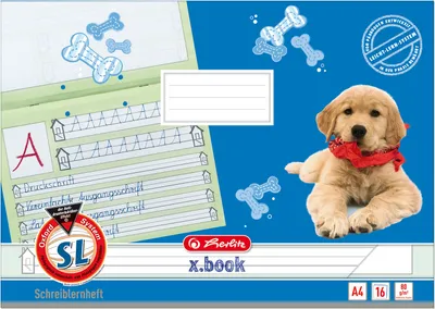 Produktbild von Herlitz Schreiblernheft x.book DIN A4 quer Lineatur SL 16 Blatt