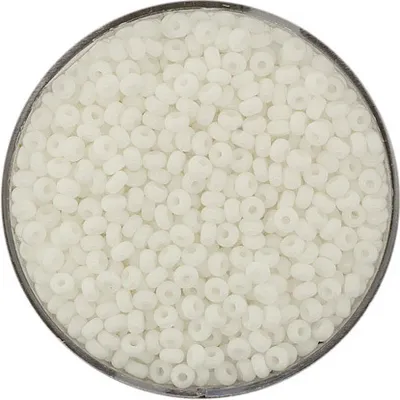 Produktbild von Rocailles weiß satt 2,6 mm