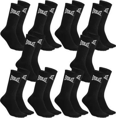 Produktbild von Everlast herren-tennissocken 10-pack black 39-42 baumwolle