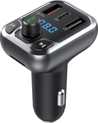 Obrázok produktu pre Auto QC3.0 Fast Charge Bluetooth 5.0 MP3 Player FM Transmitter