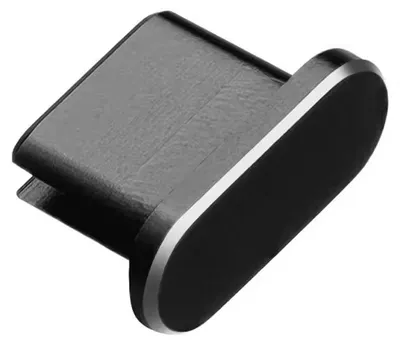 Produktbild von Staubschutzstecker für USB-C-Ladeanschlüsse Schwarz 1 Stück Smartphone Tablet