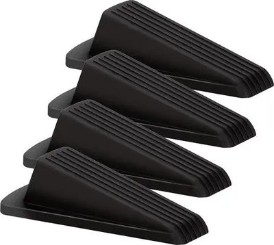 Produktbild von Famanu Türstopper Gummi - 4 Stück, Schwarz