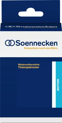 Produktbild von Soennecken Tintenpatrone 84150 wie Brother LC123BK schwarz