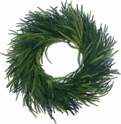 Image de K��nstable couronne d'aiguilles de pin Faux Xmas Gr��n suspendus pour la d��coration de la maison