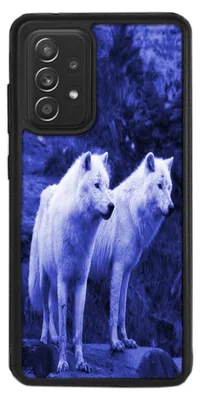 Produktbild von TPU Silikon Hülle für Samsung Galaxy A53 5G Handy Cover Case Schutzhülle Handyhülle Bumper MOTIV 100 Wolf Blau