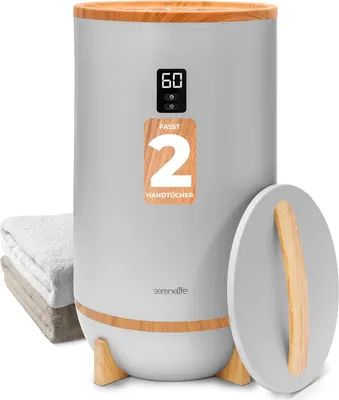 Produktbild von SereneLife Handtuchwärmer Elektrisch mit Timer, Handtuchtrockner Eimer, Tragbare Heizung Wärmegerät für Bad, Spa & Wellness mit automatischer Abschalt