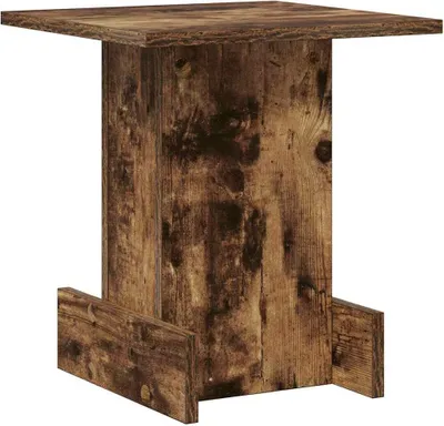 Image de vidaXL Table d'appoint Chêne fumé 35,5 x 35 x 40 cm Bois composite