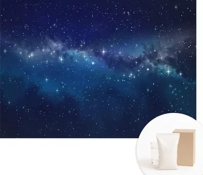 Produktbild von Fototapete - Wandbilder für Wohnzimmer - 312x219 cm - Dekorative Wandfolie - Modernes Design für Wanddekoration - Tapeten für Innenräume - Sternennacht