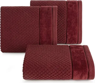 Image de Serviette Eurofirany 50 x 90 cm coton rouge Serviette de bain