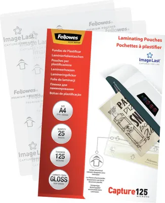 Produktbild von Fellowes 5396301, Transparent, Glänzend, A4, 0,125 mm, 310 mm, 214 mm
