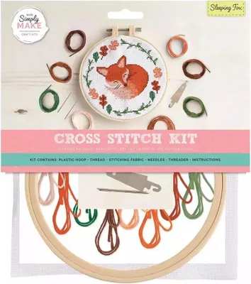 Zdjęcie produktu dla Zestaw do haftu krzyżykowego śpiący lisek