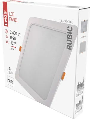 EMOS LED podhledové svítidlo RUBIC 22 x 22 cm, 24 W, neutrální bílá, ZD2452