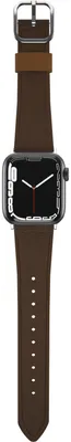 Produktbild von OtterBox Symmetry Cactus Leather Uhrenarmband für Apple Watch 40/41/42mm, weiches, angenehmes und strapazierfähiges für Apple Watch, Braun