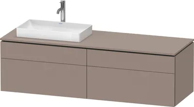 Produktbild von DURAVIT LC4871L43430000 Konsolen-WTU wandhängend L-Cube 550x1