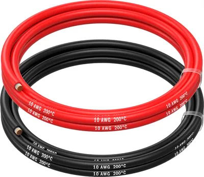 Produktbild von MMOBIEL 10 AWG Silikon Elektronik Kabel - 10 Gauge Verzinnte Kupferkabel 1.5 m