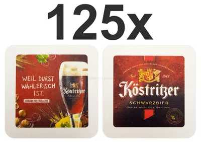 Produktbild von Köstritzer Schwarzbier Bierdeckel Untersetzer Bierfilz - 125er Packung