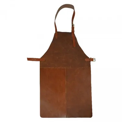 Produktbild von Heitmann Felle Grillschürze aus Rindsleder Größe ca. 85 x 62 cm, Farbe: Braun 6060BR
