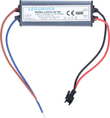 Obrázek produktu pro Transformátor s LED ovladačem pro svítidla pro kutily, napájecí zdroj AC 95–265 V, DC 75–126 V, 25–36 x 1 W, 300 mA