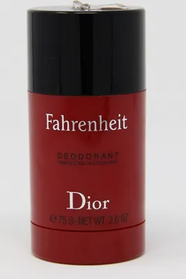 Zdjęcie produktu dla Dior Fahrenheit, Mężczyźni, Perfumowany antyperspirant, Dezodorant w sztyfcie, Pałeczka, 75 g, AQUA (WATER) ● BUTYLENE GLYCOL ● GLYCERIN ● SODIUM STEARATE ● NYLON-12 ● PARFUM...