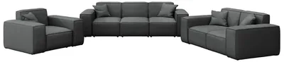 Produktbild von Set 3+2+1 Patio, Stoff Odyssey, Anthrazit (03)