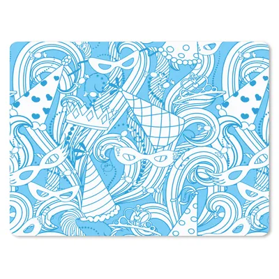 Produktbild von MuchoWow® Mauspad Mousepad Muster - Karneval - Maske 23x19 cm - Mousepads - Maus Mat - Pad - Mausunterlage - Schreibtischunterlage - Mauspad