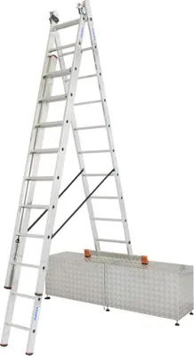 Produktbild von Krause Aluminium-Vielzweckleiter CORDA Globus mit Treppenfunktion 7 m