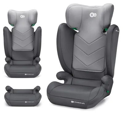 Immagine prodotto di Seggiolino auto Kinderkraft I-SPARK 2in1 100-150 cm - i-Size - Grigio