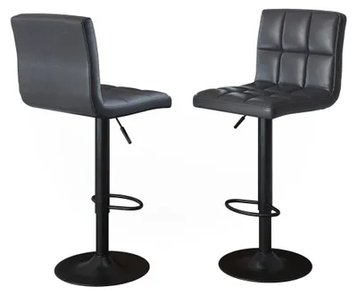 Produktbild von Barhocker 2er Set Vicco Sena Grau/Schwarz 42 x 94 cm, Model 60552