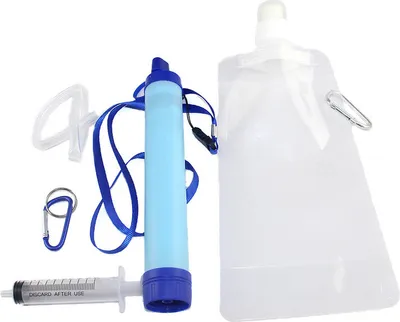 Image de Nettoyeur d'eau vive Camping Survie Accessoires d'extérieur Filtre Paille Survival