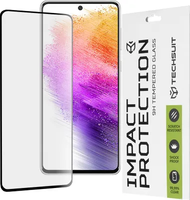 Produktbild von Techsuit Full Cover Impact Protection Displayschutzfolie für Samsung Galaxy A73 - Schwarz