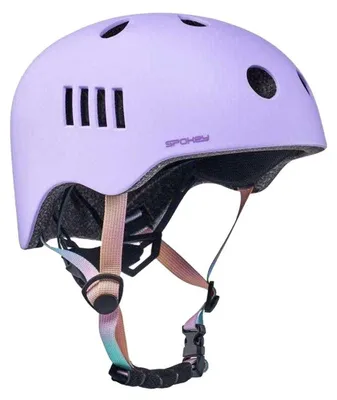 Productafbeelding van Spokey - "NV Pumptrack" kinderfietshelm, model PP7977 (48 cm - 54 cm), kleur: lavendel
