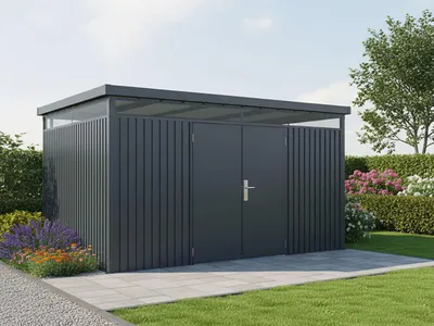Produktbild von StarLine Metall Gerätehaus Modell Solidum 11,4 m²