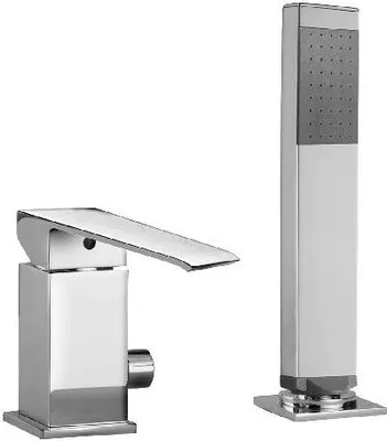 Produktbild von Paffoni Level - Badewannenrandarmatur, 2-Loch-Installation, Chrom LES041CR