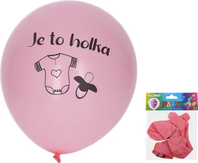 Produktbild von Aufblasbarer Ballon 30 cm – 5er-Set, Mädchen