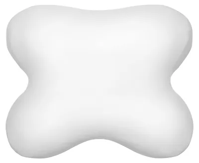 Productafbeelding van Passende hoes voor het Tempur OMBRACIO slaapkussen, 60/56 x 50/48 cm, vormvaste jersey kussenhoes voor vlindervormige kussens, gemaakt van 100% katoen, in de kleur wit.
