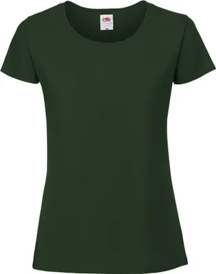 Produktbild von Fruit Of The Damen T-Shirt, enganliegend RW5975 (S) (Flaschengrün)