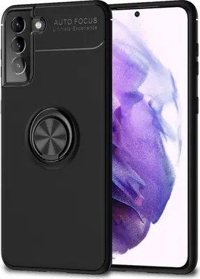 Obrázok produktu pre NALIA Ring puzdro na mobilný telefón pre Samsung Galaxy S21 Plus, ochranné puzdro bumper čierne