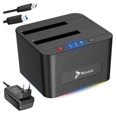 Immagine prodotto di Docking station REAGLE SATA 2x HDD SSD 16TB