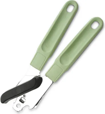 Produktbild von Fackelmann Dosenöffner 21 cm Ecolution, umweltfreundlicher Öffner mit ergonomischem Griff, nachhaltiger & hochwertiger Küchenhelfer mit Funktionsteil aus Edelstahl (Farbe: Mintgrün/Lichtgrau)