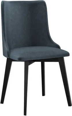 Immagine prodotto di Sedia da cucina imbottita AFTON 9 - nero / blu
