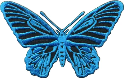 Produktbild von Aufnäher - Schmetterling - blau - Patch