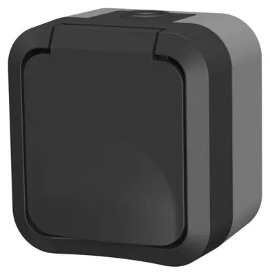 Obrázek produktu pro Aqua Pro, povrchová zásuvka s krytím IP55, barva grafitová, model 60324